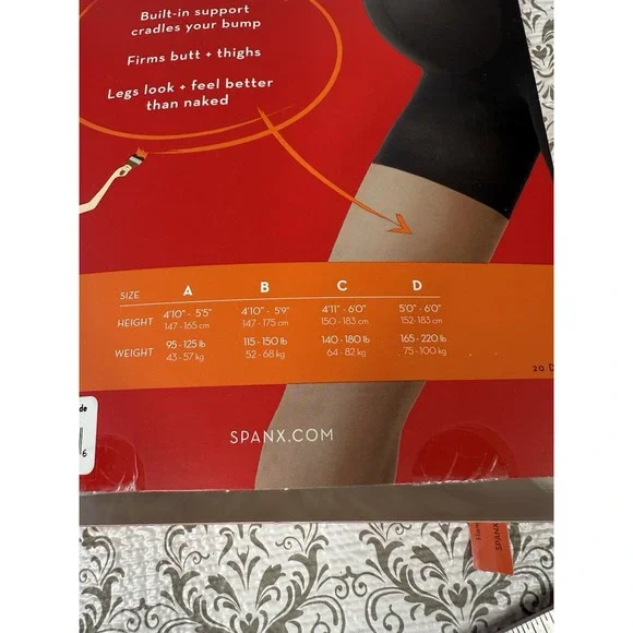 Spanx Mama Mid-Thigh Shaping‎ Sheers Tights Nude Size B - Picture 4 of 5